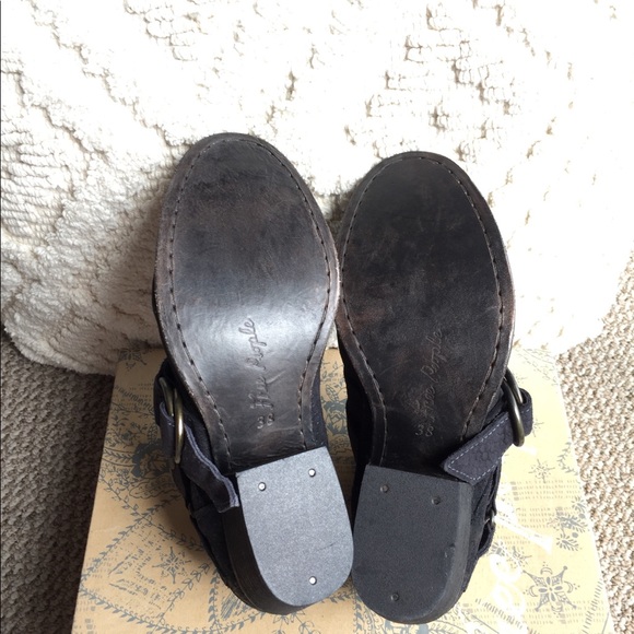 Free People Tortuga Booties in Black Snake Leather - Picture 3 of 6